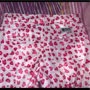 O-MIGHTY Pink Leopard Pants Size M